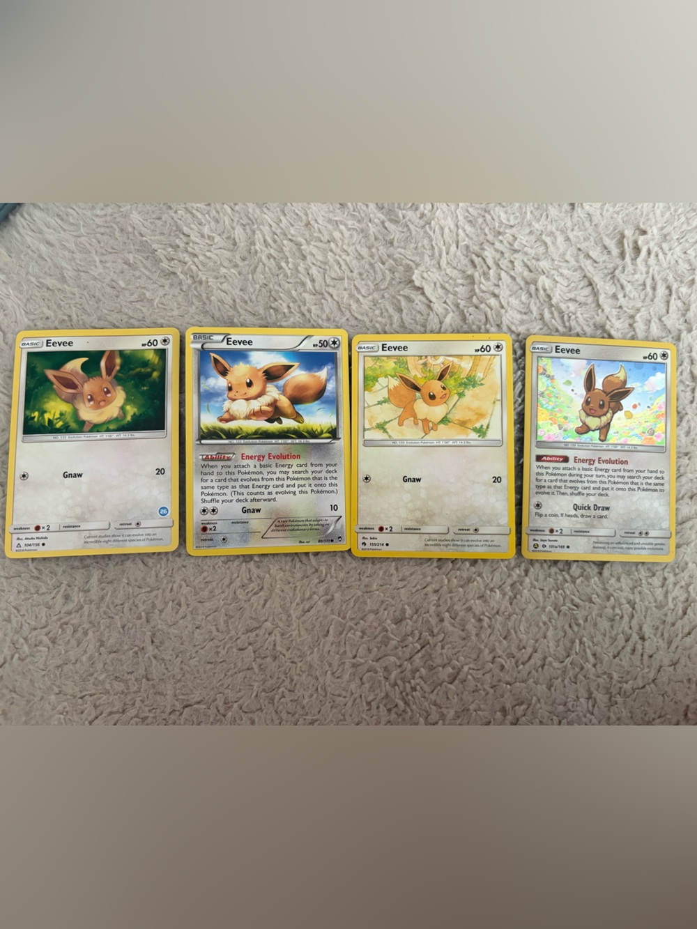 Eevee cards